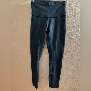 Lululemon Wunder Under Dark green/blue 25” Leggings